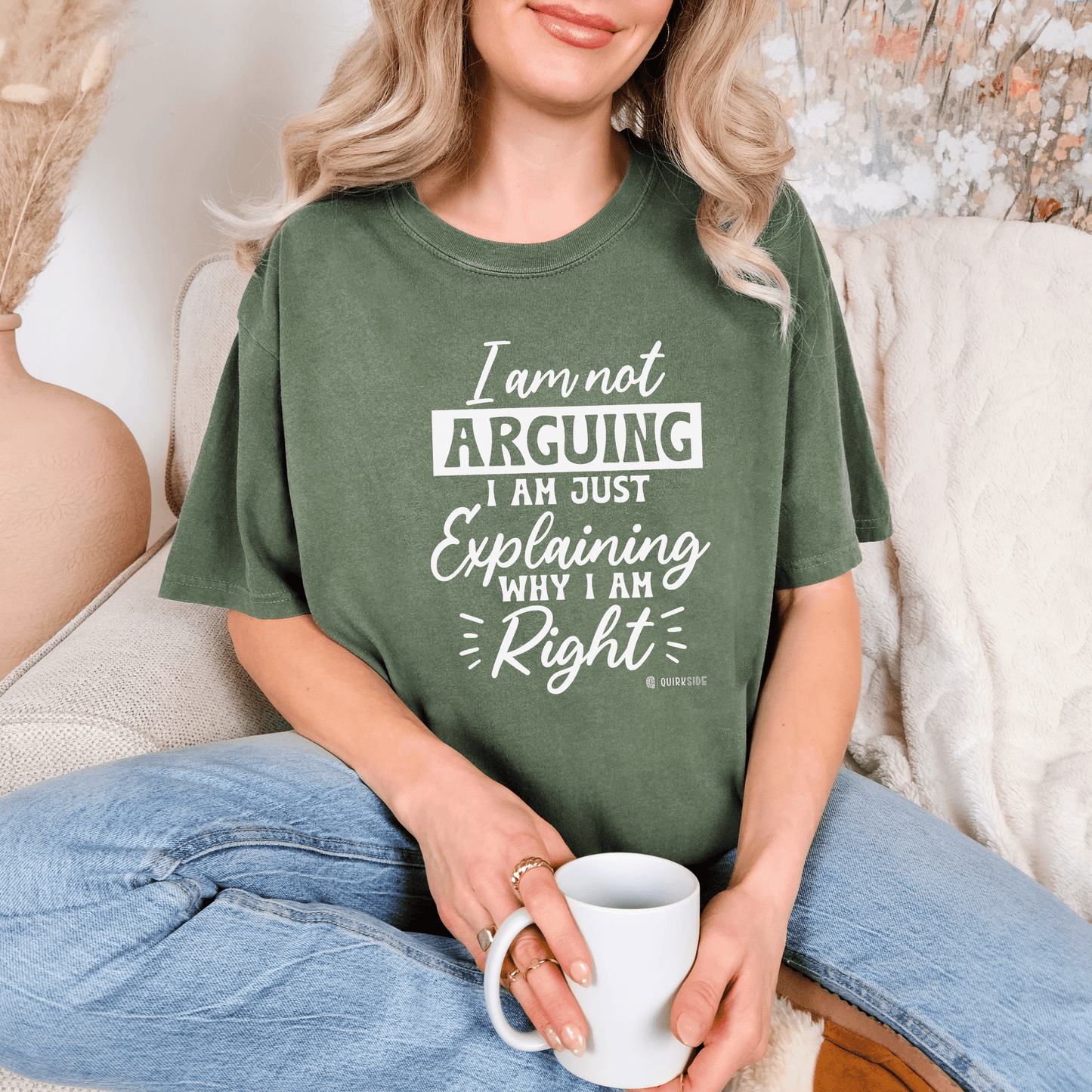Funny Self-Serving Unisex T-shirt, Sarcastic Winning Argument Tee, Humorous Right All the Time Shirt, Comical Tee for Men and Women, - Quirkside Creations
