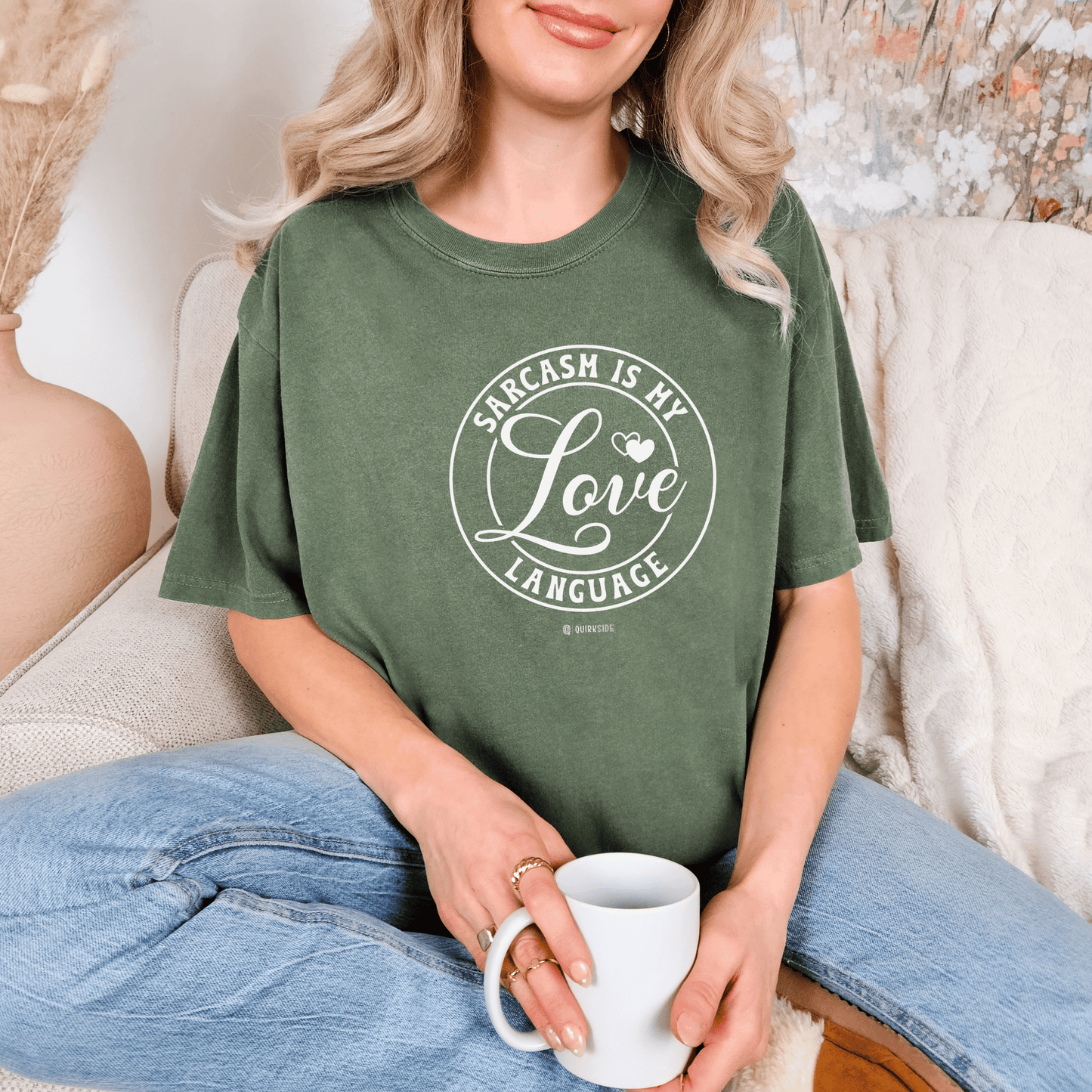 Funny Unisex Garment-Dyed T-shirt, Premium Sarcastic Tee, Humorous Adult Joke Top, Novelty Graphic Tee - Quirkside Creations