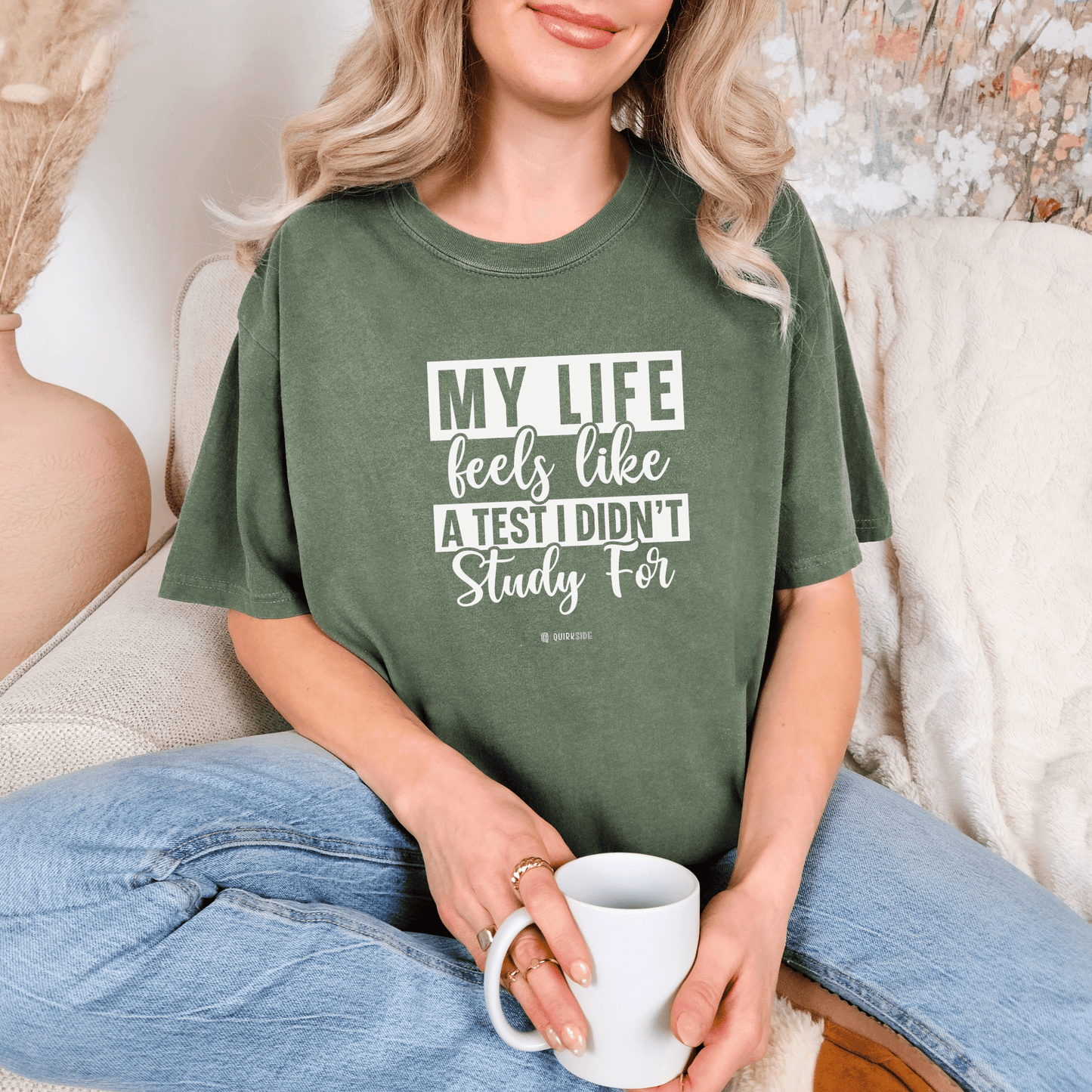 Funny Life Challenges T-shirt, Complaining About Life Tee, Humorous Unisex Shirt, Sarcastic Graphic Tee, Gift for Test Anxiety - Quirkside Creations