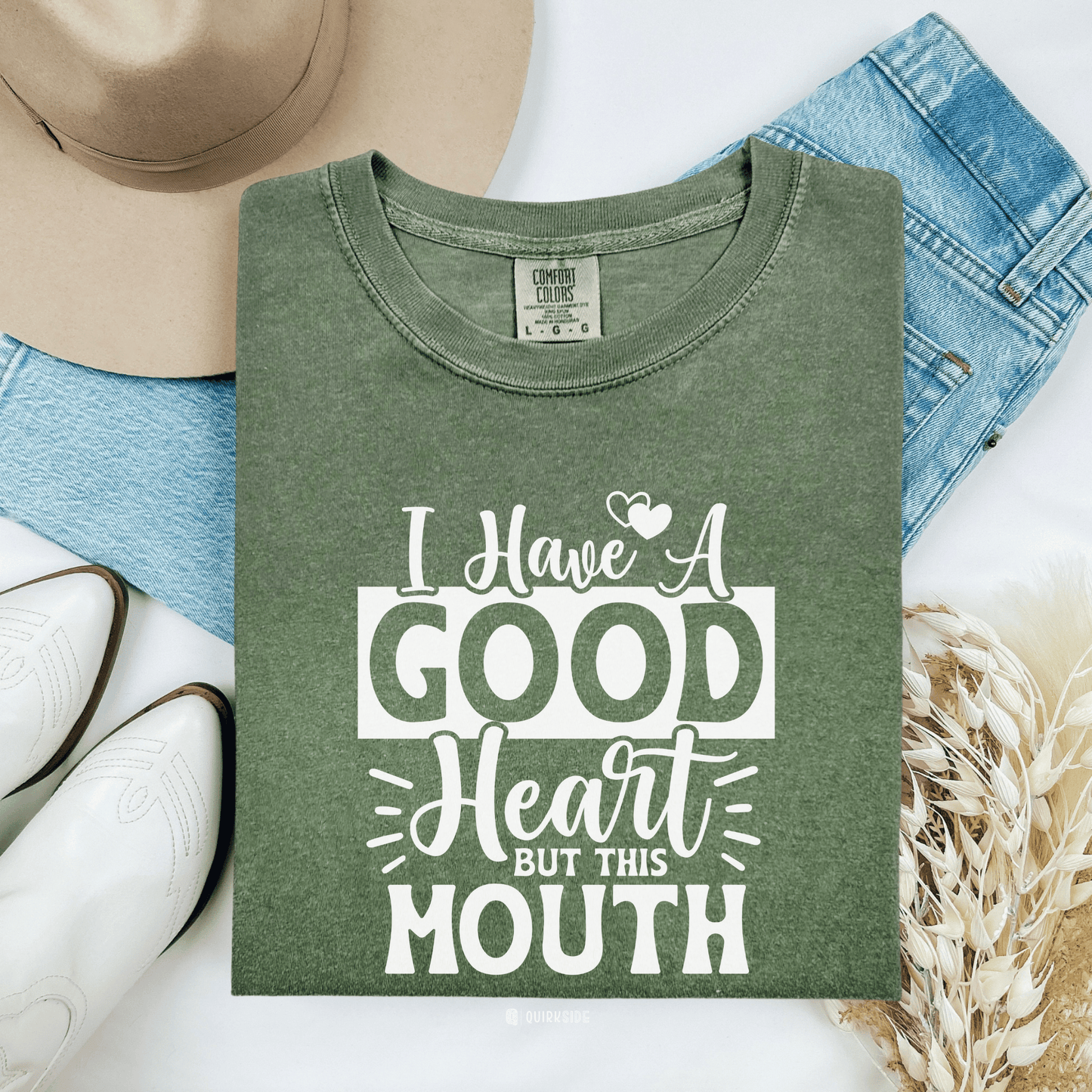 Bohemian Rebel Unisex Garment-Dyed T-shirt, Free Spirit Funny Tee, Swearing Quote Shirt, Sassy Attitude Top, Provocative Graphic Tee - Quirkside Creations