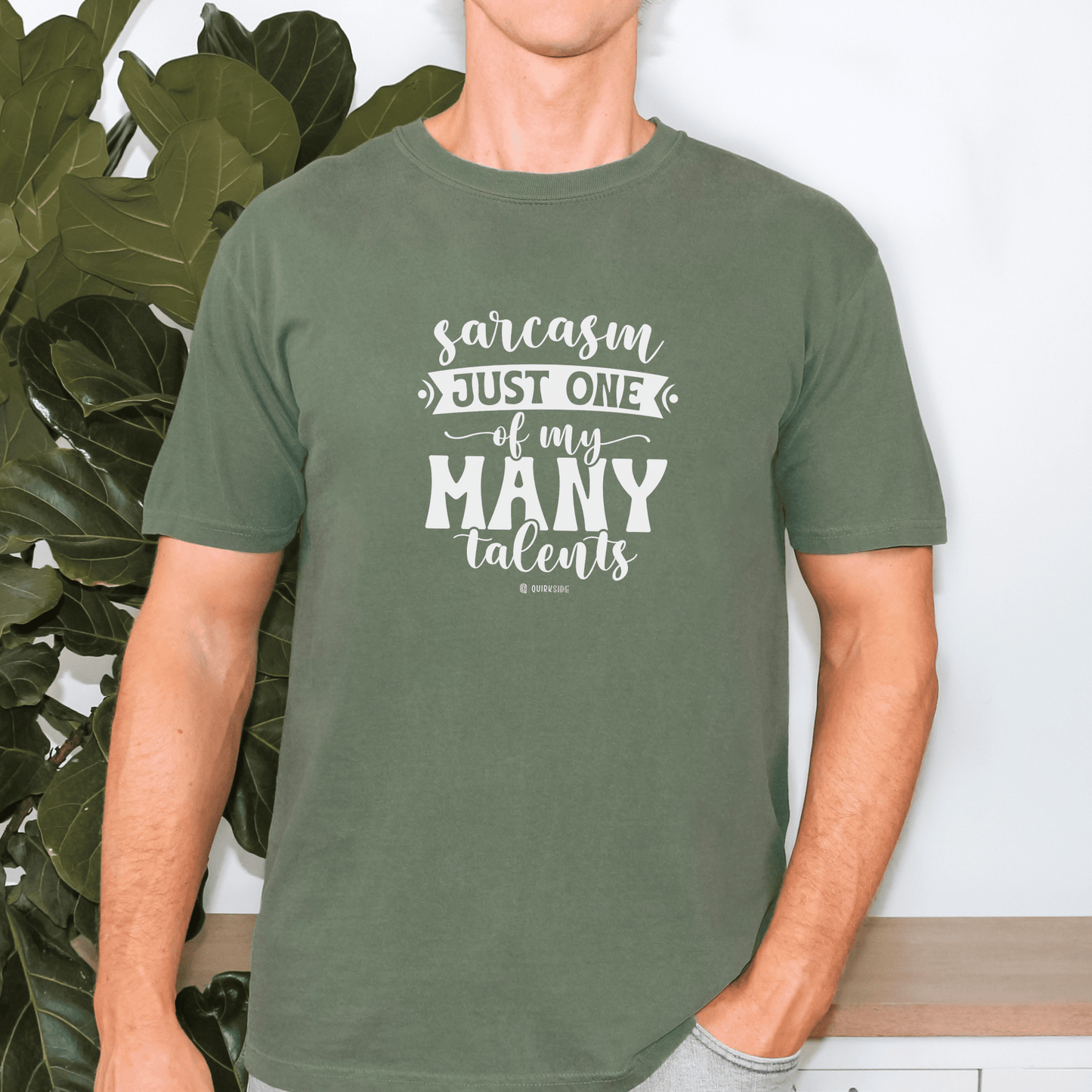 Funny Unisex Garment-Dyed T-shirt, Premium Sarcastic Tee, Humorous Adult Joke Top, Novelty Graphic Tee - Quirkside Creations