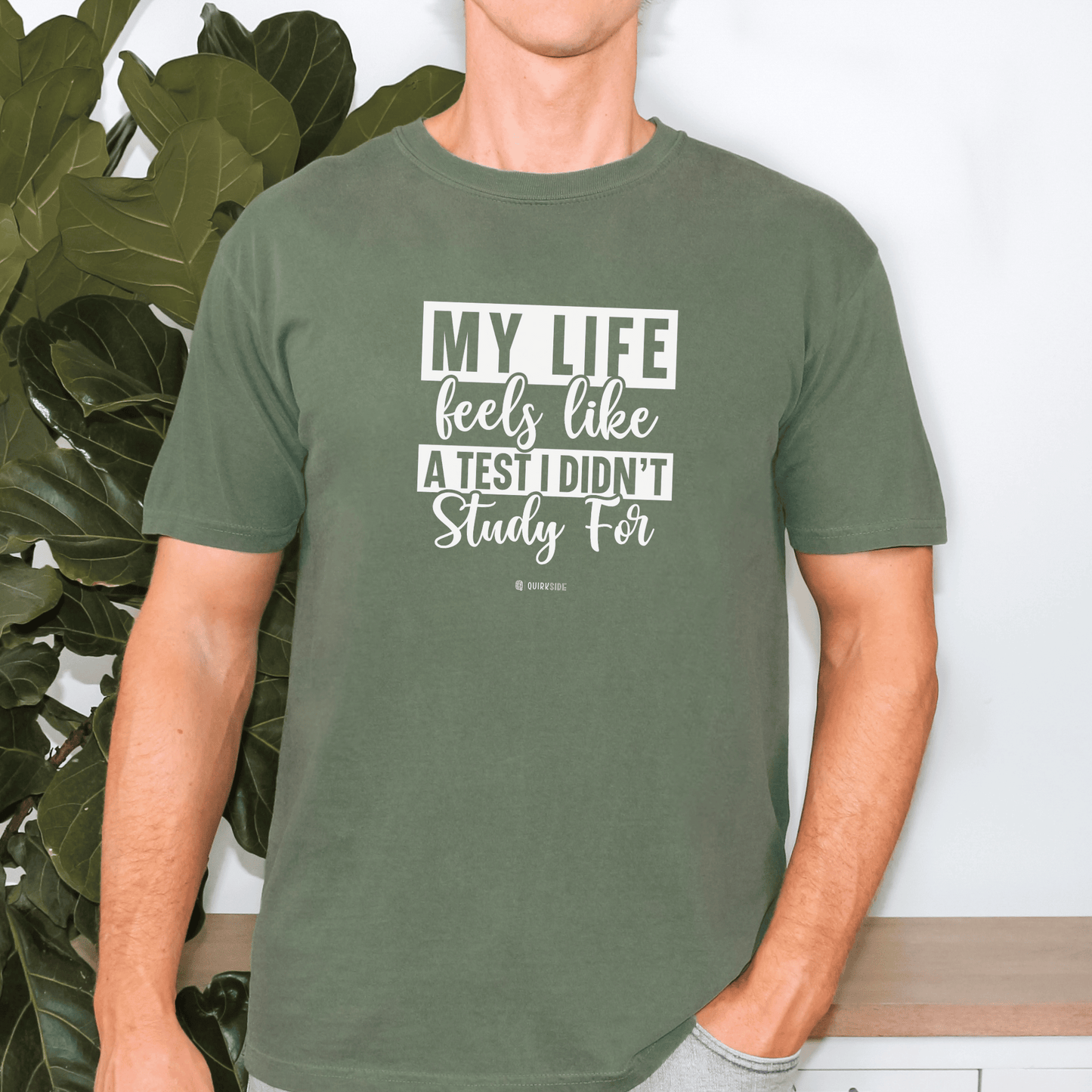 Funny Life Challenges T-shirt, Complaining About Life Tee, Humorous Unisex Shirt, Sarcastic Graphic Tee, Gift for Test Anxiety - Quirkside Creations