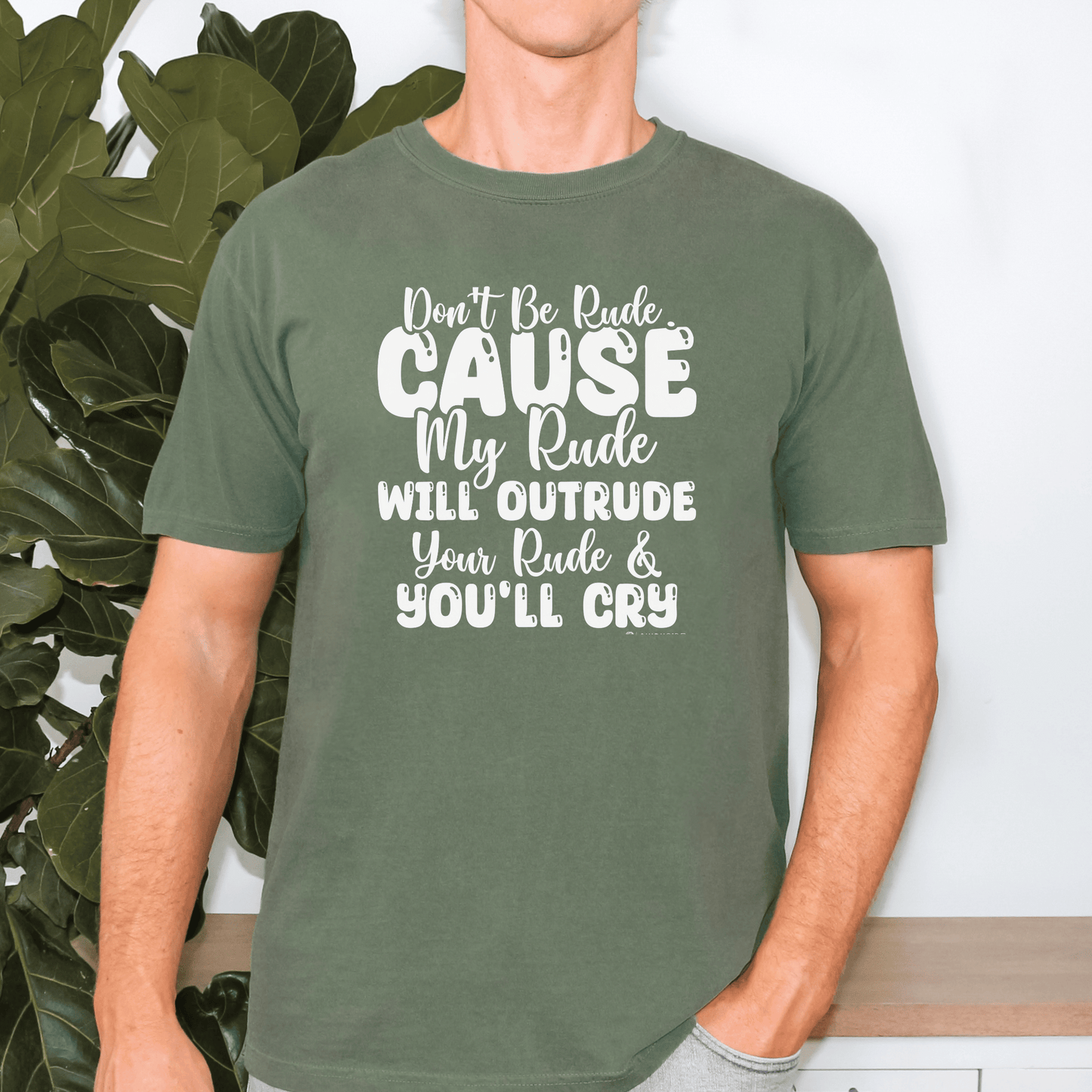 Funny Warning Unisex T-shirt, Do Not Be Rude Tee, Humorous Graphic Shirt, Sarcastic Top, Novelty Gift for Men and Women - Quirkside Creations