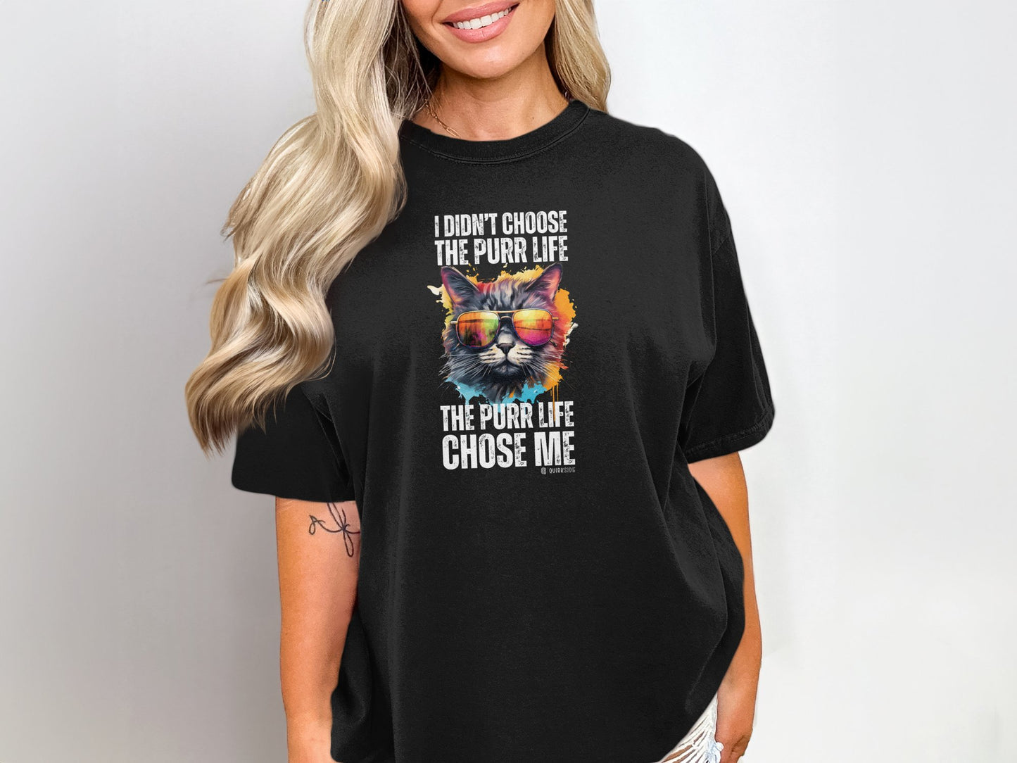 Cool Cat Tee, Funny Cat Lover Shirt, Feline Fan Top, Cat Owner Gift, Cat Mom Shirt, Cat Dad Tee, Cat Lady Gift, Cat Print T-shirt