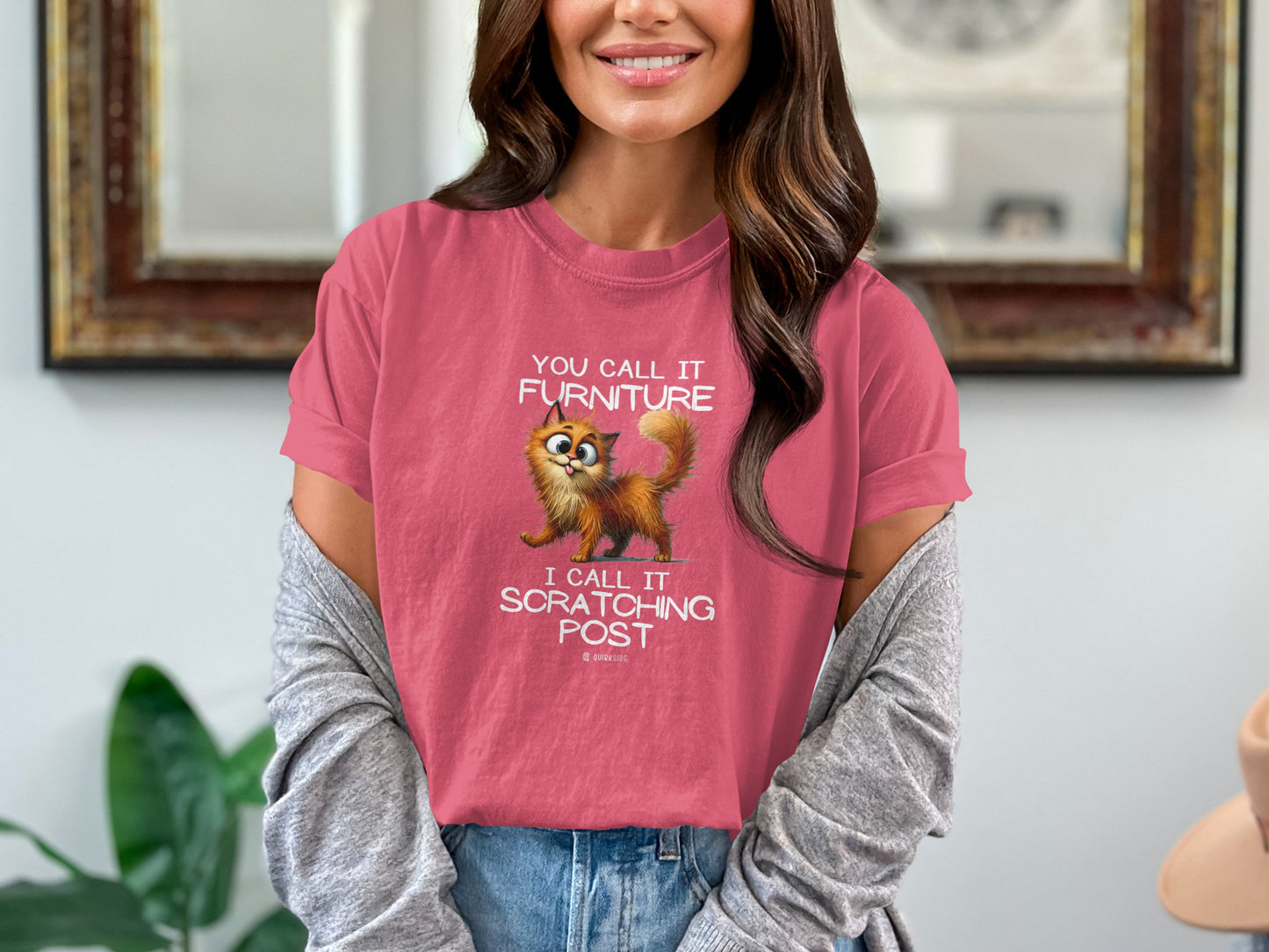 Crazy Cat Tee, Funny Cat Lover Shirt, Feline Fan Top, Cat Owner Gift, Cat Mom Shirt, Cat Dad Tee, Cat Lady Gift, Cat Print T-shirt