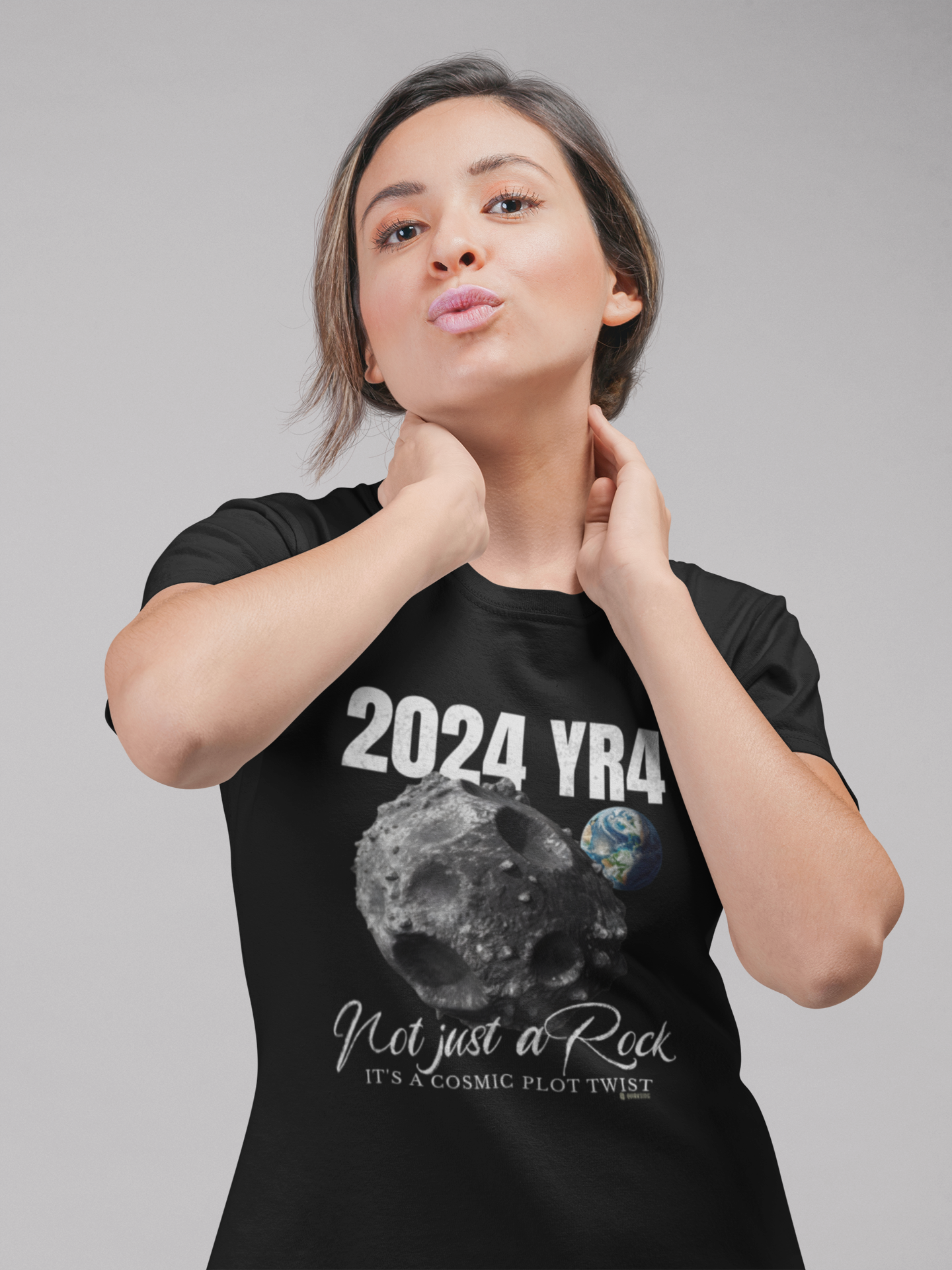 Asteroid Apocalypse Unisex T-shirt, Funny Space Shirt, Quirky Astronomical Tee, Armageddon Top, Unique Astronomy Clothing