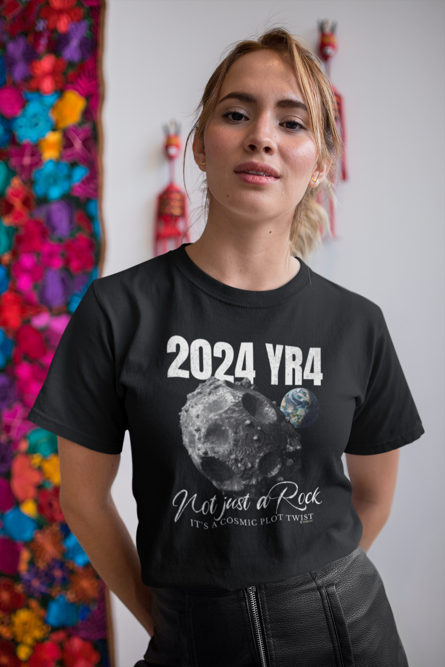 Asteroid Apocalypse Unisex T-shirt, Funny Space Shirt, Quirky Astronomical Tee, Armageddon Top, Unique Astronomy Clothing