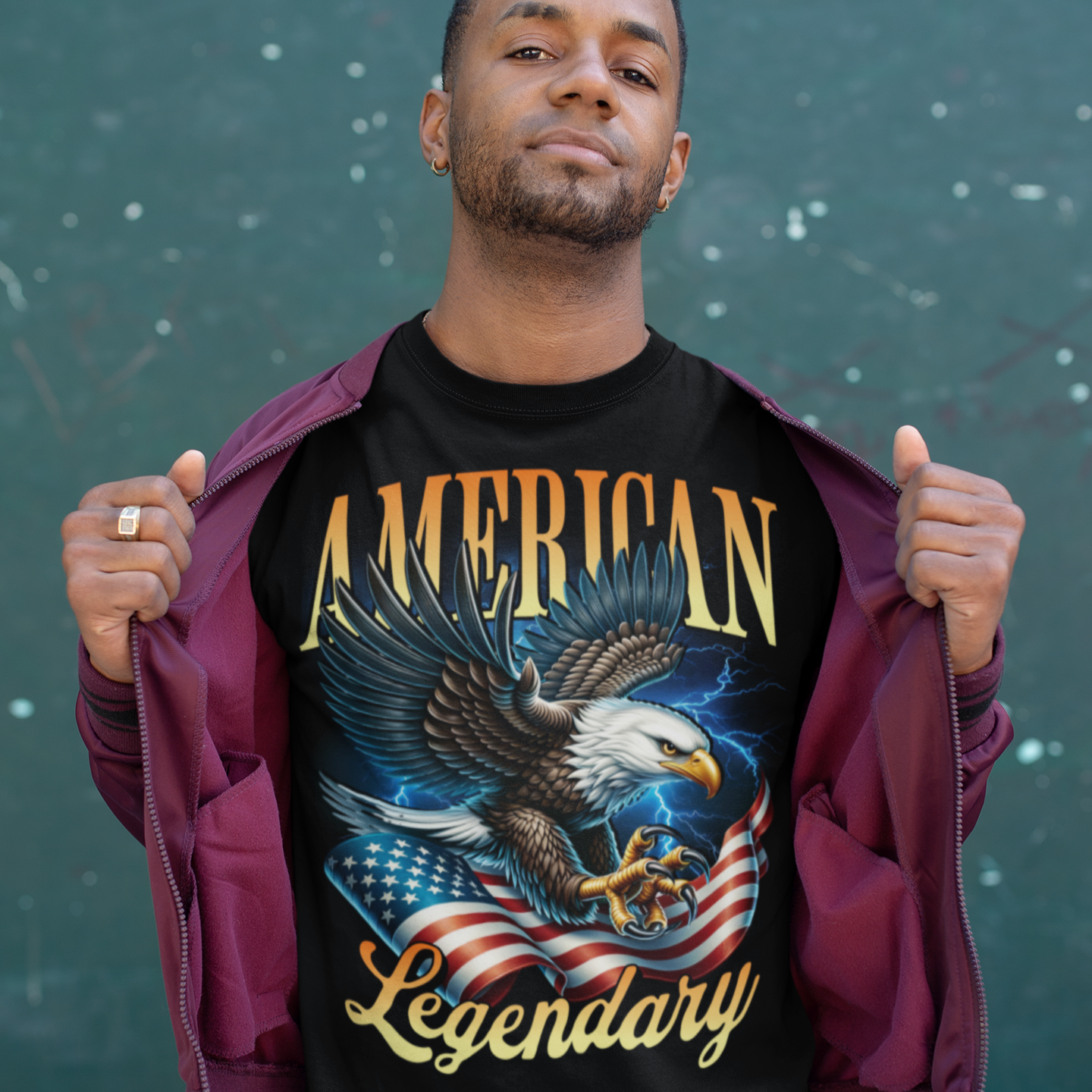 American Bald Eagle Patriotic T-Shirt, Unisex Shirt, American Pride Tee, Independence Day Shirt - Quirkside Creations