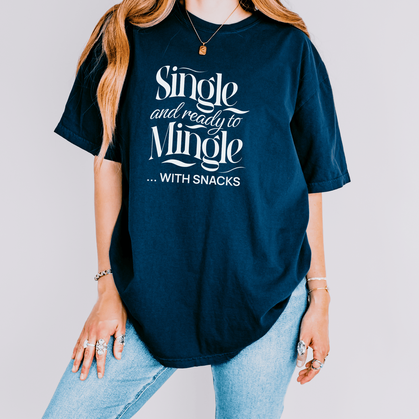 Funny Snack Lover Unisex Garment-Dyed T-shirt, Tee, Shirt, Foodie Gift, Humorous Relationship Graphic Top