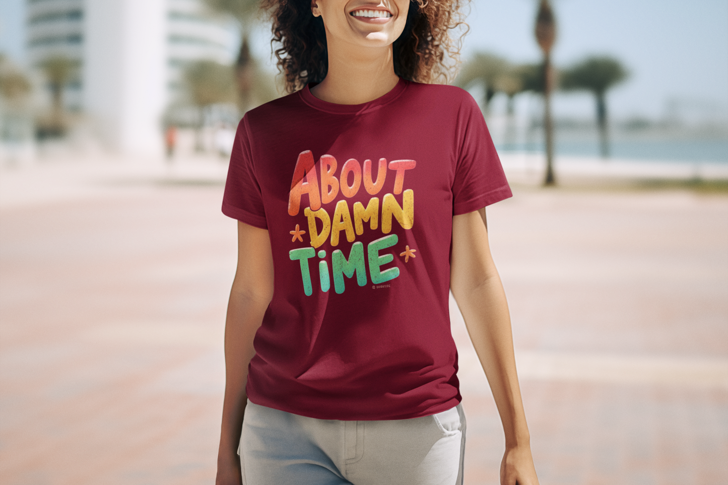 Funny Unisex T-Shirt - About Damn Time Tee for Millennials