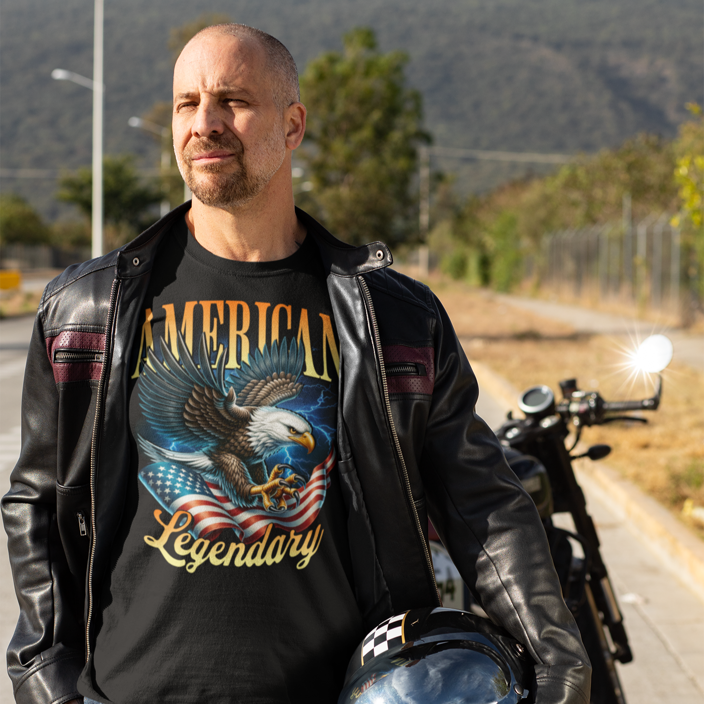 American Bald Eagle Patriotic T-Shirt, Unisex Shirt, American Pride Tee, Independence Day Shirt - Quirkside Creations