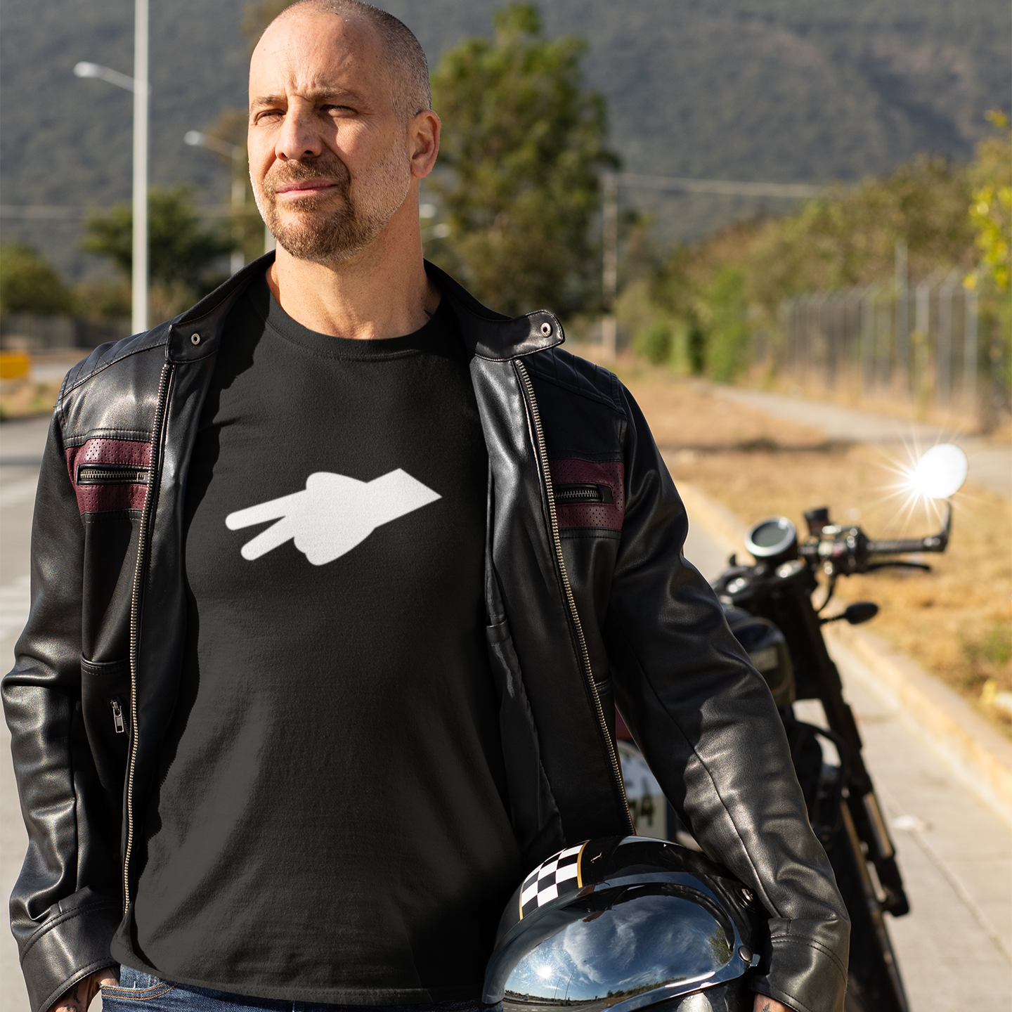 Biker Short Sleeve Tee, Unisex Motorcycle Enthusiast Shirt, Trendy Bike Wave Tshirt, Rebellious Biker Advisory T-shirt, Statement Rider Top - Quirkside Creations