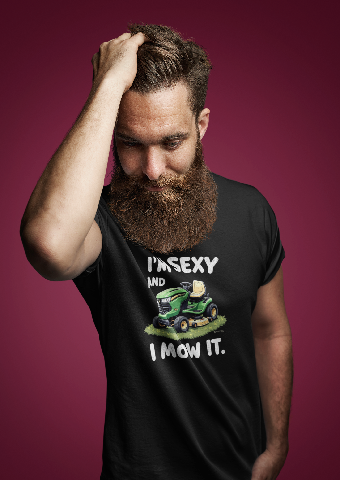 Funny Unisex T-shirt - Sexy and I 'Mow' it Tee