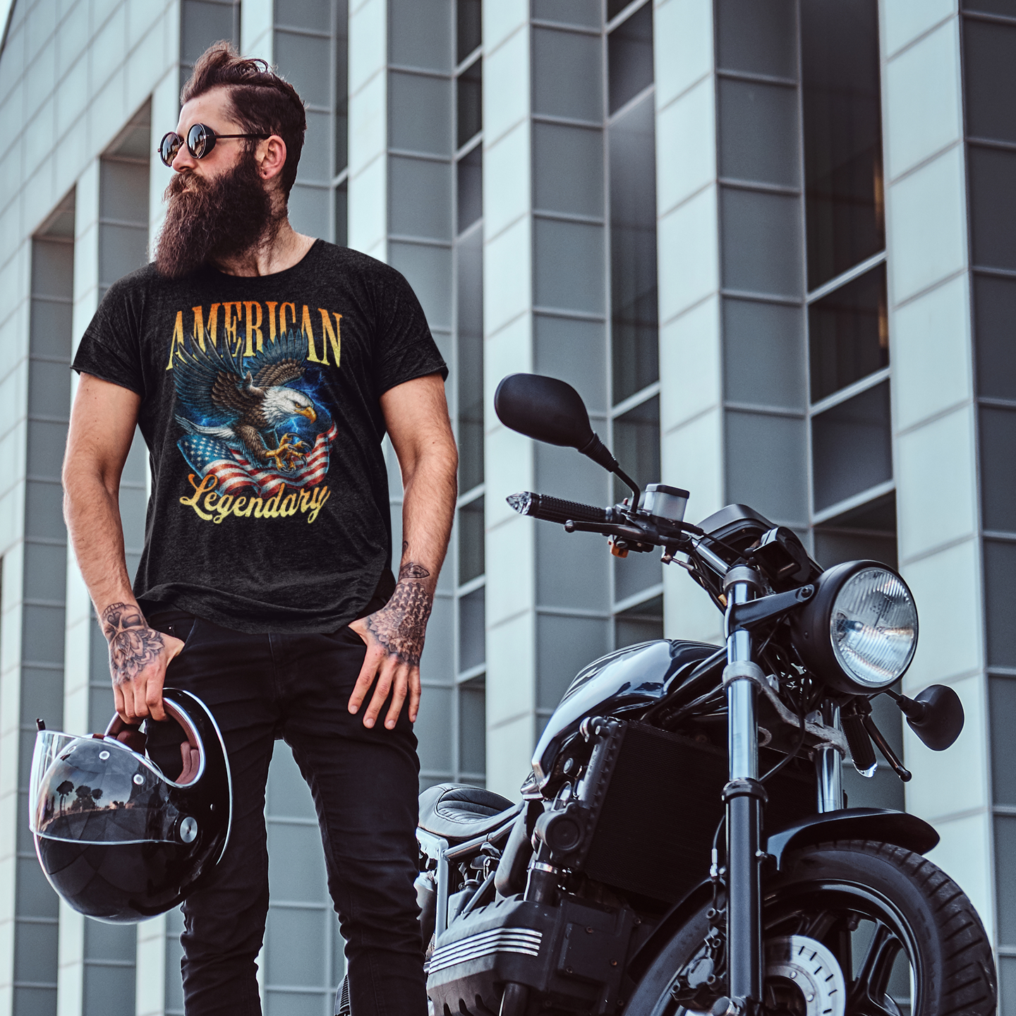 American Bald Eagle Patriotic T-Shirt, Unisex Shirt, American Pride Tee, Independence Day Shirt - Quirkside Creations