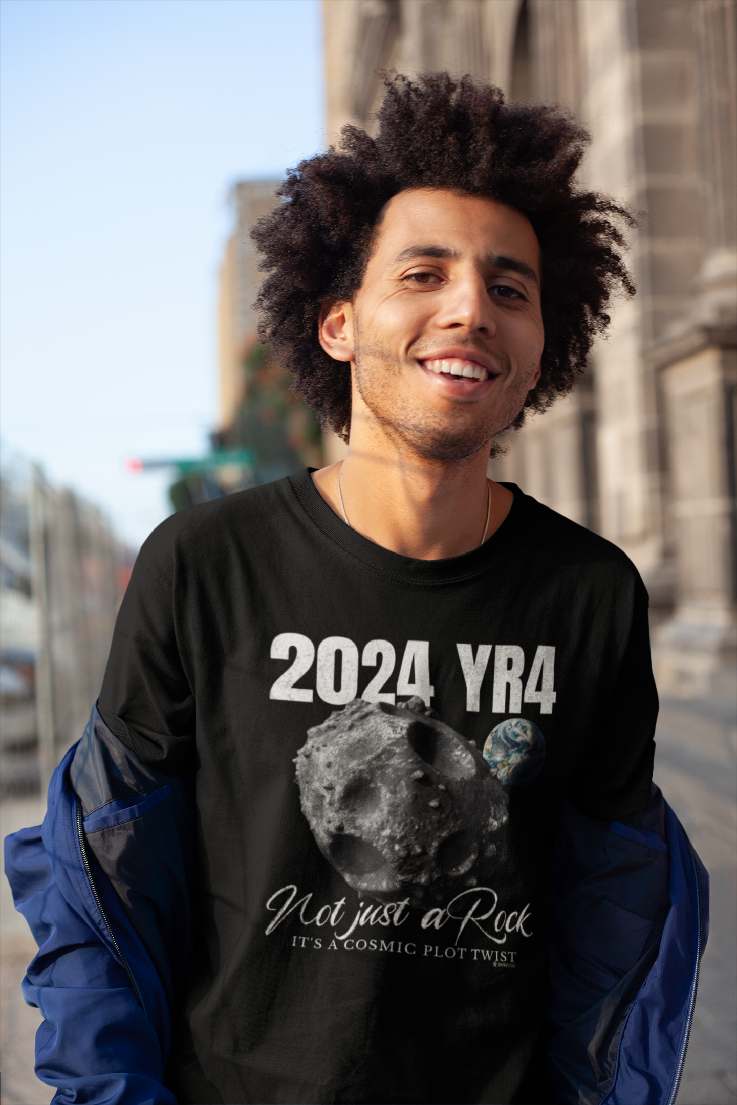 Asteroid Apocalypse Unisex T-shirt, Funny Space Shirt, Quirky Astronomical Tee, Armageddon Top, Unique Astronomy Clothing