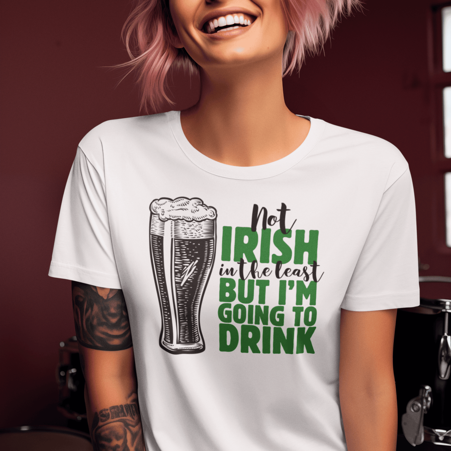 Irish Humor Unisex T-shirt, St Patricks Day Tee, Funny Irish Shirt, Shamrock Celebration Top, Green Clover Clothing