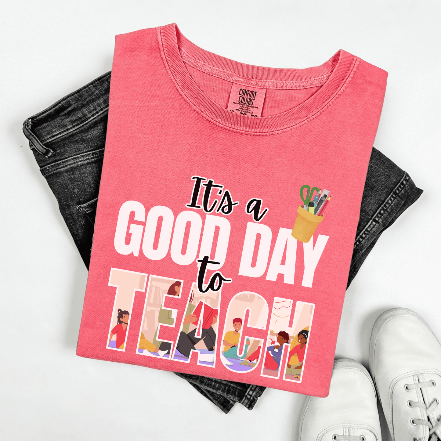 Teacher Appreciation Unisex T-shirt, Educator Gift, Premium Comfort Tee for Educators, Good Day to Teach Shirt, Teacher Gift, Back to School