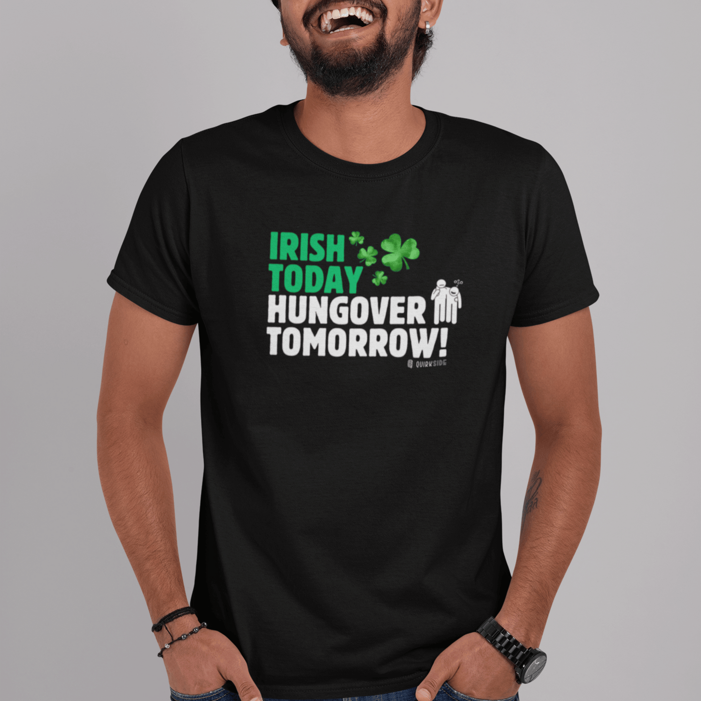 Irish Humor Unisex T-shirt, St Patricks Day Tee, Funny Irish Shirt, Shamrock Celebration Top, Green Clover Clothing