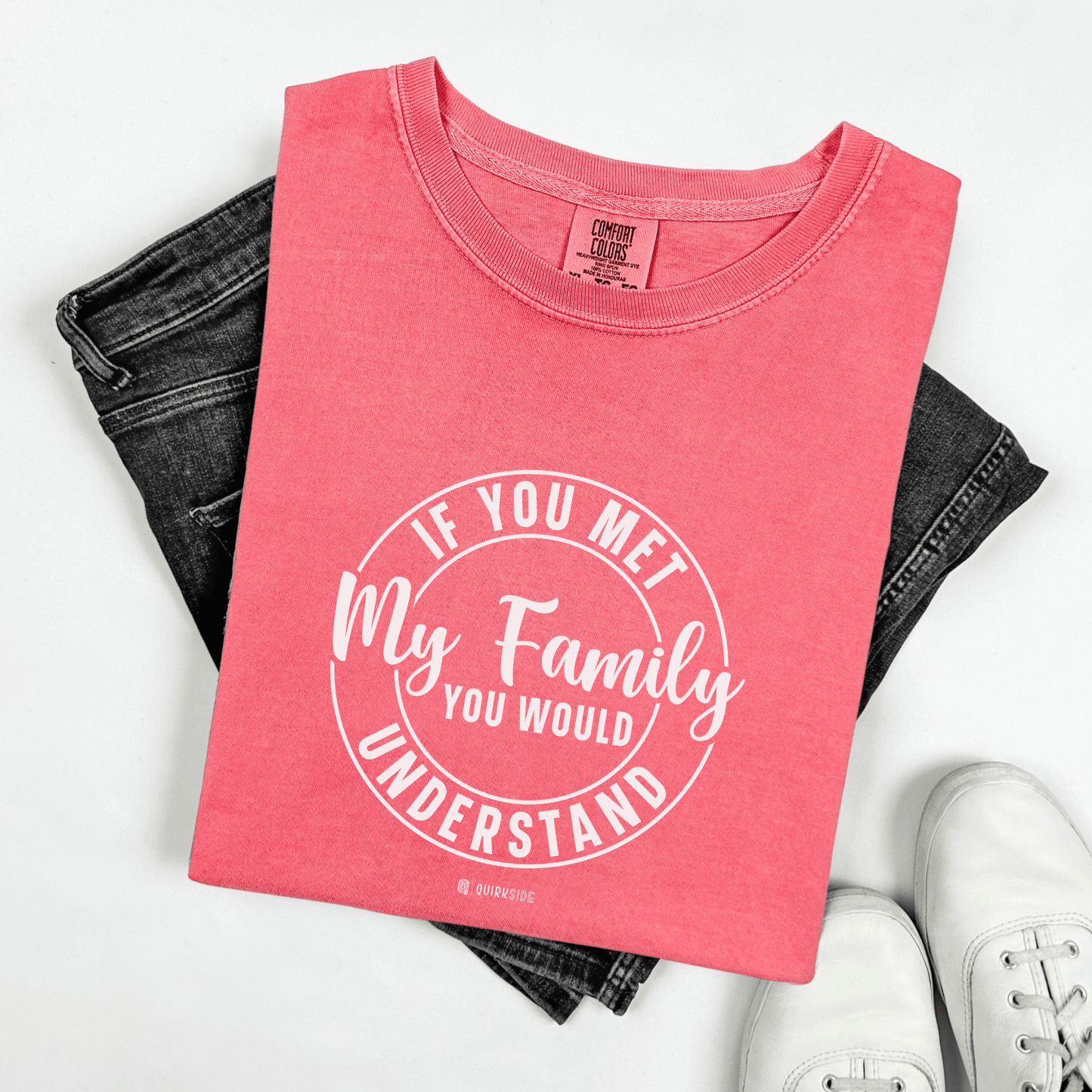 Funny Family Traits Unisex T-shirt, Humorous Cotton Tee, Gift for Him or Her, Casual Top, Comical Graphic Shirt - Quirkside Creations