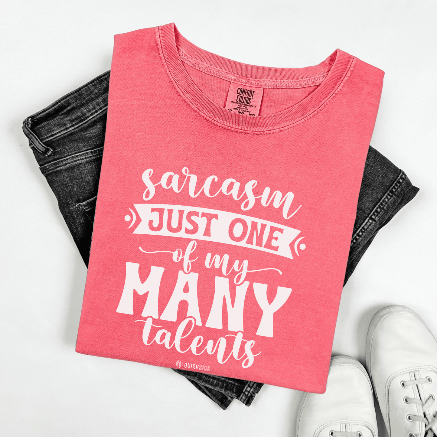 Funny Unisex Garment-Dyed T-shirt, Premium Sarcastic Tee, Humorous Adult Joke Top, Novelty Graphic Tee - Quirkside Creations
