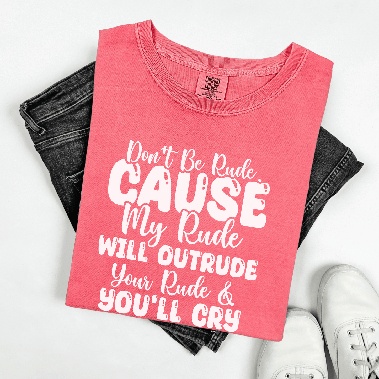 Funny Warning Unisex T-shirt, Do Not Be Rude Tee, Humorous Graphic Shirt, Sarcastic Top, Novelty Gift for Men and Women - Quirkside Creations