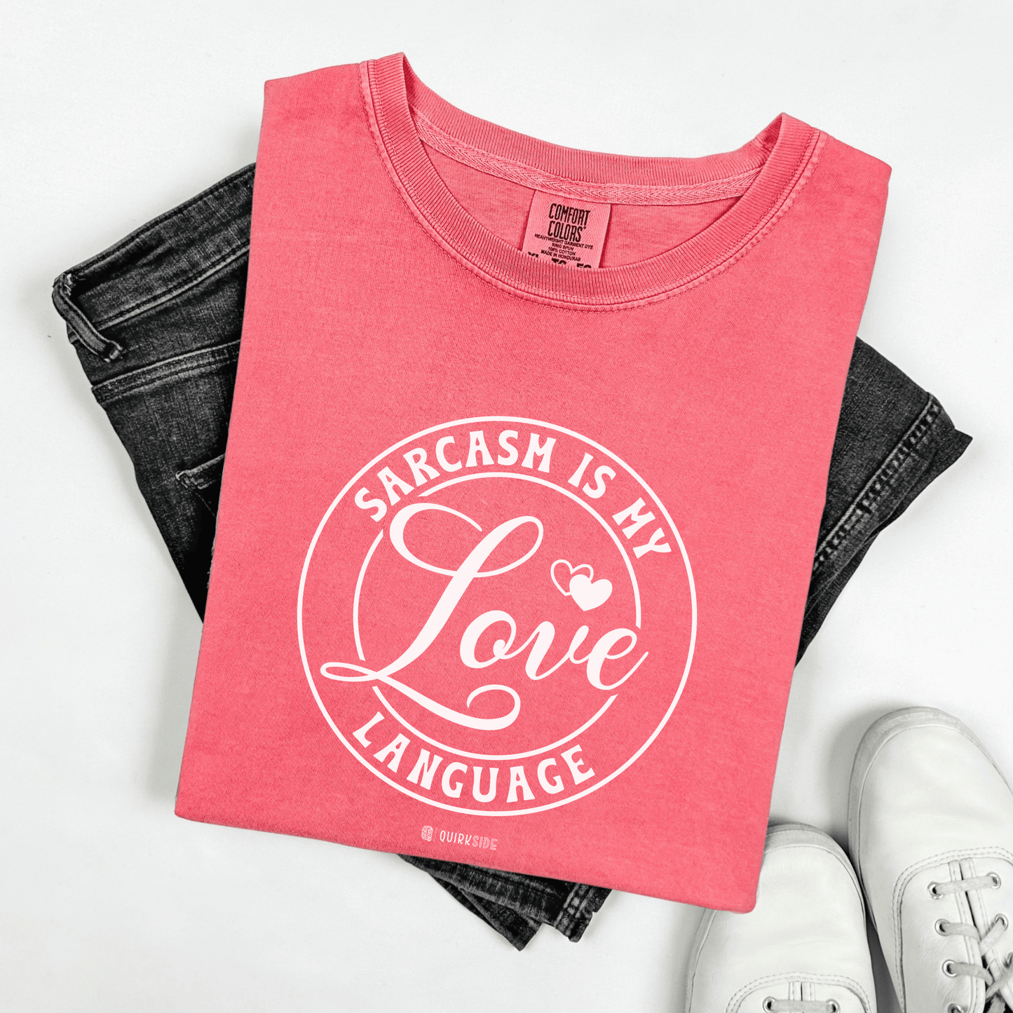 Funny Unisex Garment-Dyed T-shirt, Premium Sarcastic Tee, Humorous Adult Joke Top, Novelty Graphic Tee - Quirkside Creations