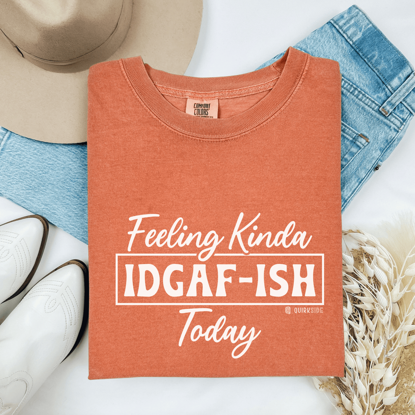 Hilarious Indifferent Mood Tee, Funny Unisex Shirt, Sarcastic Graphic Top, Gift for Him or Her, Casual Tee, Comfy Tee - Quirkside Creations