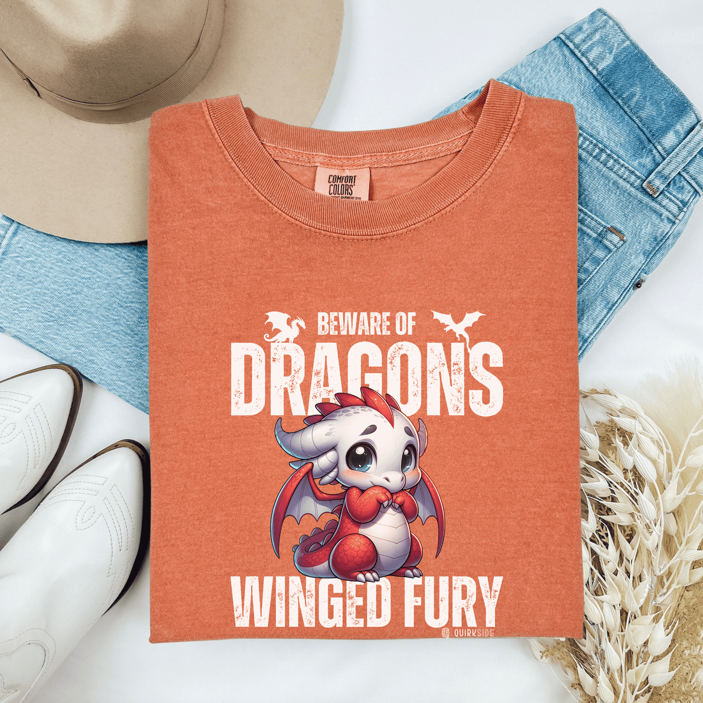 Dragon Lover Unisex T-shirt, Dragon Tee Shirt, Fantasy Graphic Tee, Dragon Art Shirt, Dragon Apparel - Quirkside Creations