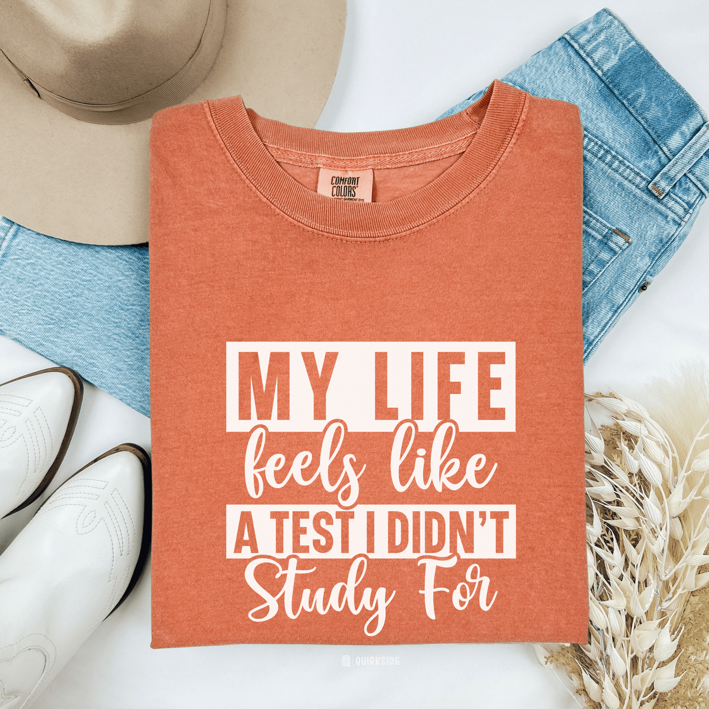 Funny Life Challenges T-shirt, Complaining About Life Tee, Humorous Unisex Shirt, Sarcastic Graphic Tee, Gift for Test Anxiety - Quirkside Creations