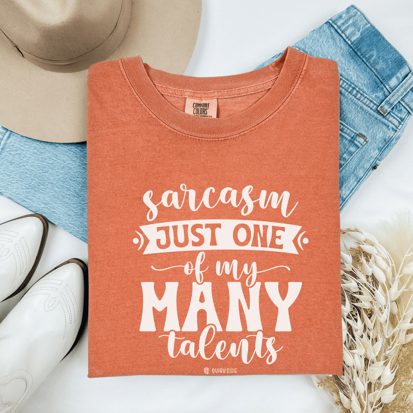 Funny Unisex Garment-Dyed T-shirt, Premium Sarcastic Tee, Humorous Adult Joke Top, Novelty Graphic Tee - Quirkside Creations