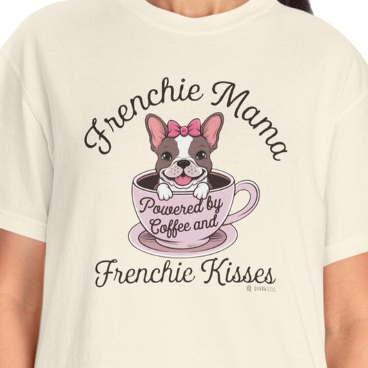 French Bulldog Lover Unisex Garment-Dyed T-shirt, Dog Parent Tee, Cute Bulldog Shirt, Pet Lover Top, Animal Graphic Tee