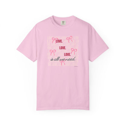 Peaceful Vibes Unisex T-shirt, Kindness Love Tee, Inspirational Shirt, Positivity Apparel, Comfortable Garment-Dyed Top