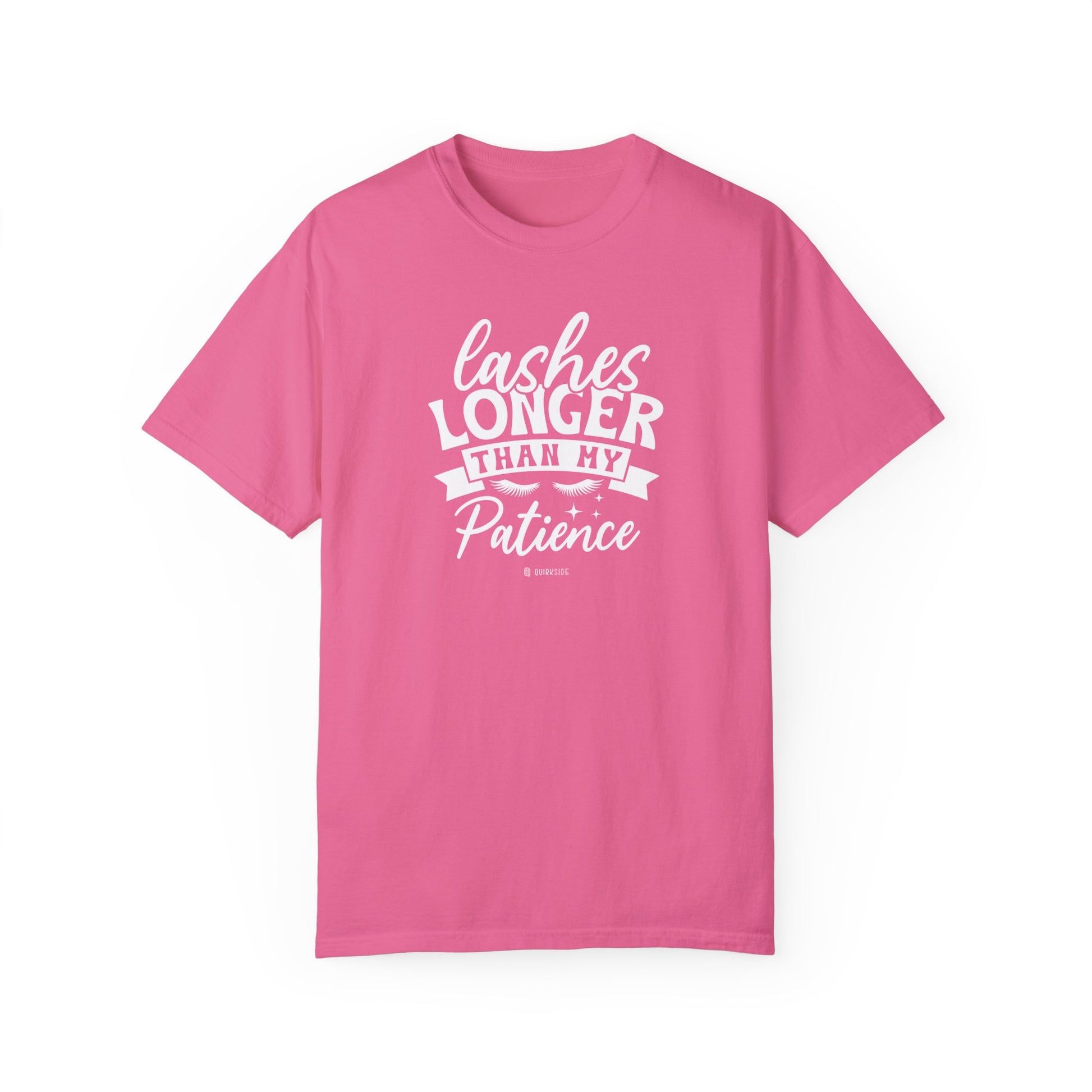 Funny Patience Levels Eye Lashes T-shirt, Humorous Graphic Tee, Sarcastic Unisex Shirt, Comical Quote Top, Men's Women's Apparel - Quirkside Creations