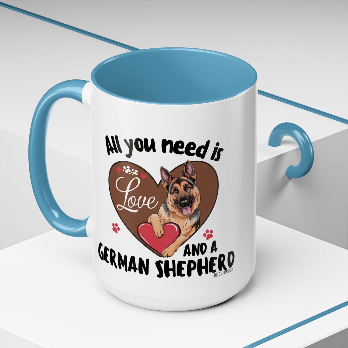 German Shepherd Love Mug | Dog Owner Gift | Coffee Cup | Animal Lover Gift | Pet Lover's Mug | Cute Pet Coffee Mug