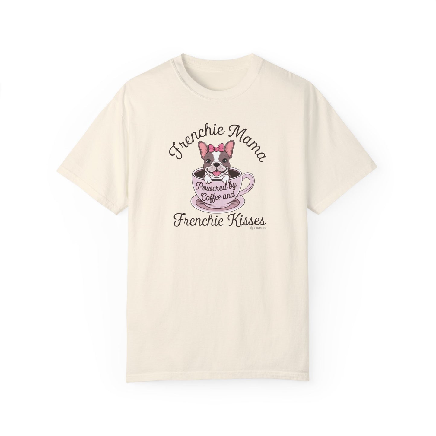 French Bulldog Lover Unisex Garment-Dyed T-shirt, Dog Parent Tee, Cute Bulldog Shirt, Pet Lover Top, Animal Graphic Tee