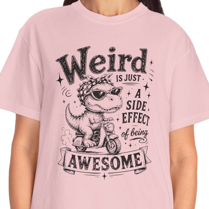 Weird = Awesome T-Shirt — Funny Glowing Recommendation Tee