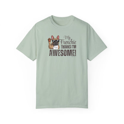 French Bulldog Lover Unisex Garment-Dyed T-shirt, Dog Parent Tee, Cute Bulldog Shirt, Pet Lover Top, Animal Graphic Tee