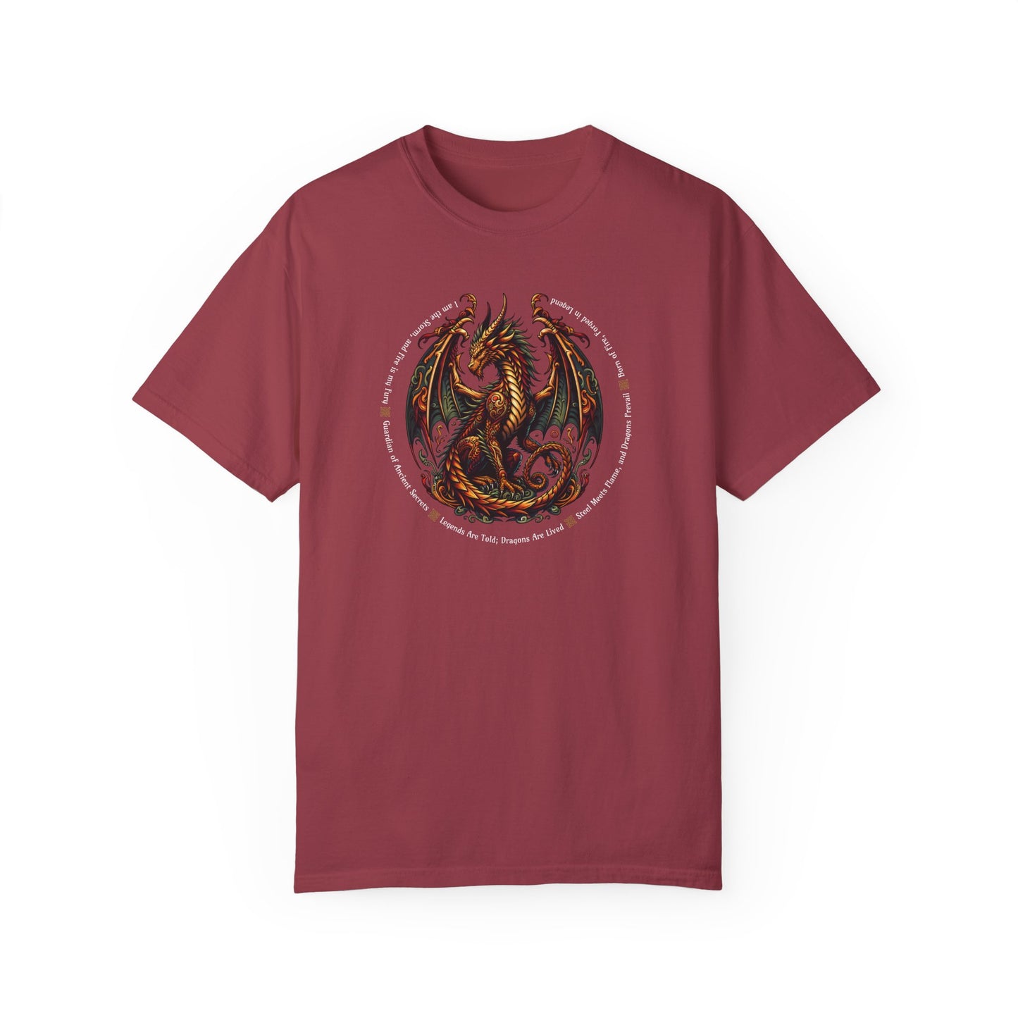 Dragon Power Unisex T-shirt, Magical Inner Strength Statement Tee, Mythical Legend Apparel, Inspirational Dragon Tee, Power of Fire Tee - Quirkside Creations