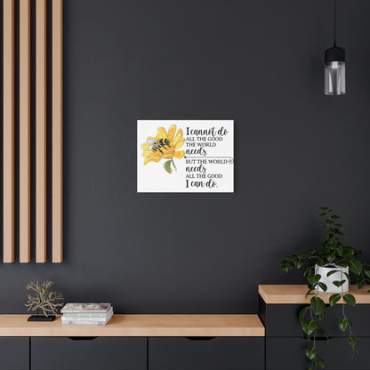 Inspirational Bee Art Canvas Print, Perfect for Home Decor, Gift for Nature Lovers, Empowering Quote Wall Art, Bee Lover Decor, [...]