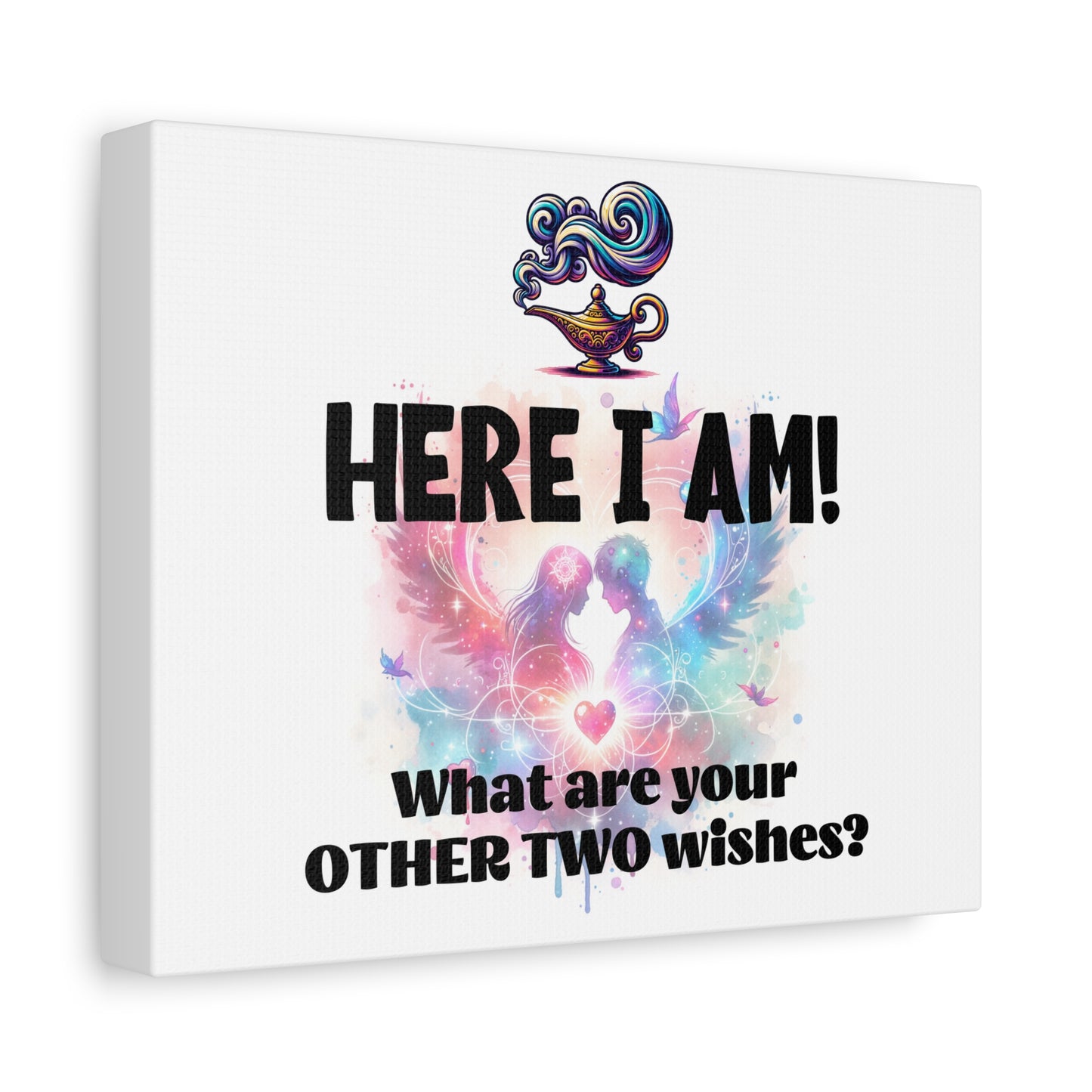 Canvas Wall Art - Romantic Wishes Print, Personalized Gift, Home Decor, Inspirational Art, Wedding Gift