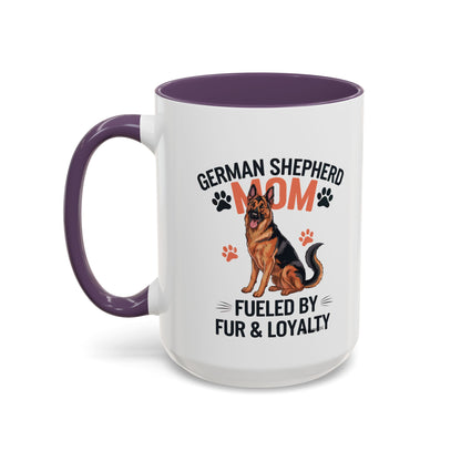 German Shepherd Mom Accent Coffee Mug: Perfect Gift for Dog Lovers, Pet Owners, Dog Enthusiasts, Animal Lovers