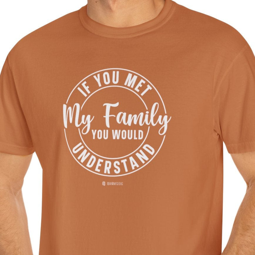 Funny Family Traits Unisex T-shirt, Humorous Cotton Tee, Gift for Him or Her, Casual Top, Comical Graphic Shirt