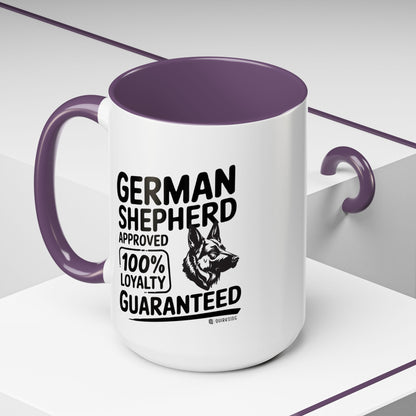 German Shepherd Lover Coffee Mug, Dog Owner Gift, Animal Lover Mug, Pet Parent Gift, Loyalty Guaranteed Mug