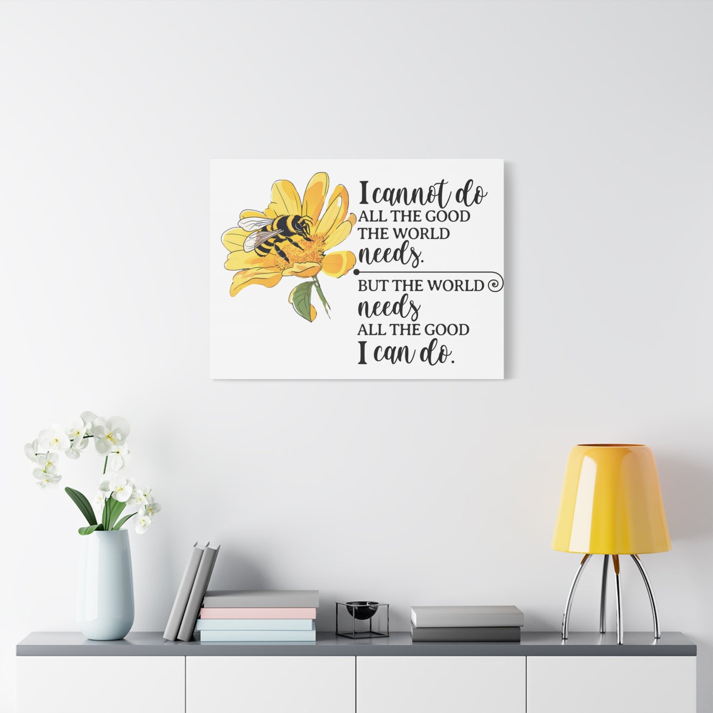 Inspirational Bee Art Canvas Print, Perfect for Home Decor, Gift for Nature Lovers, Empowering Quote Wall Art, Bee Lover Decor, [...]