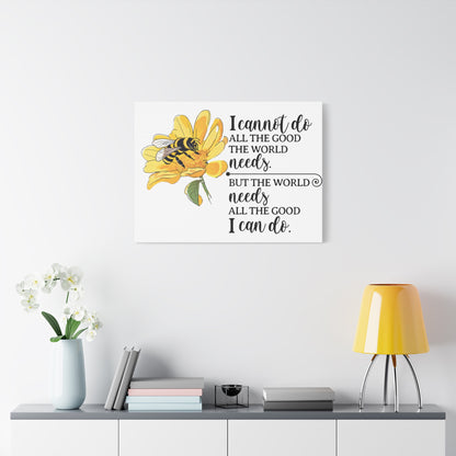 Inspirational Bee Art Canvas Print, Perfect for Home Decor, Gift for Nature Lovers, Empowering Quote Wall Art, Bee Lover Decor, [...]