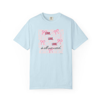 Peaceful Vibes Unisex T-shirt, Kindness Love Tee, Inspirational Shirt, Positivity Apparel, Comfortable Garment-Dyed Top
