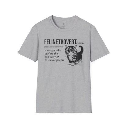 Cat Lover's Softstyle T-Shirt - Comfortable Tee for Feline Enthusiasts, Kitty Print Shirt, Animal Graphic Top, Cute Kitten T-Shirt, Pet - Quirkside Creations