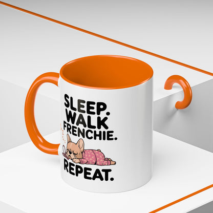 French Bulldog Coffee Mug with Cute Sleepy Design, Dog Lover Gift, Humorous Mug, Pet Owner Essentials, Frenchie Appreciation