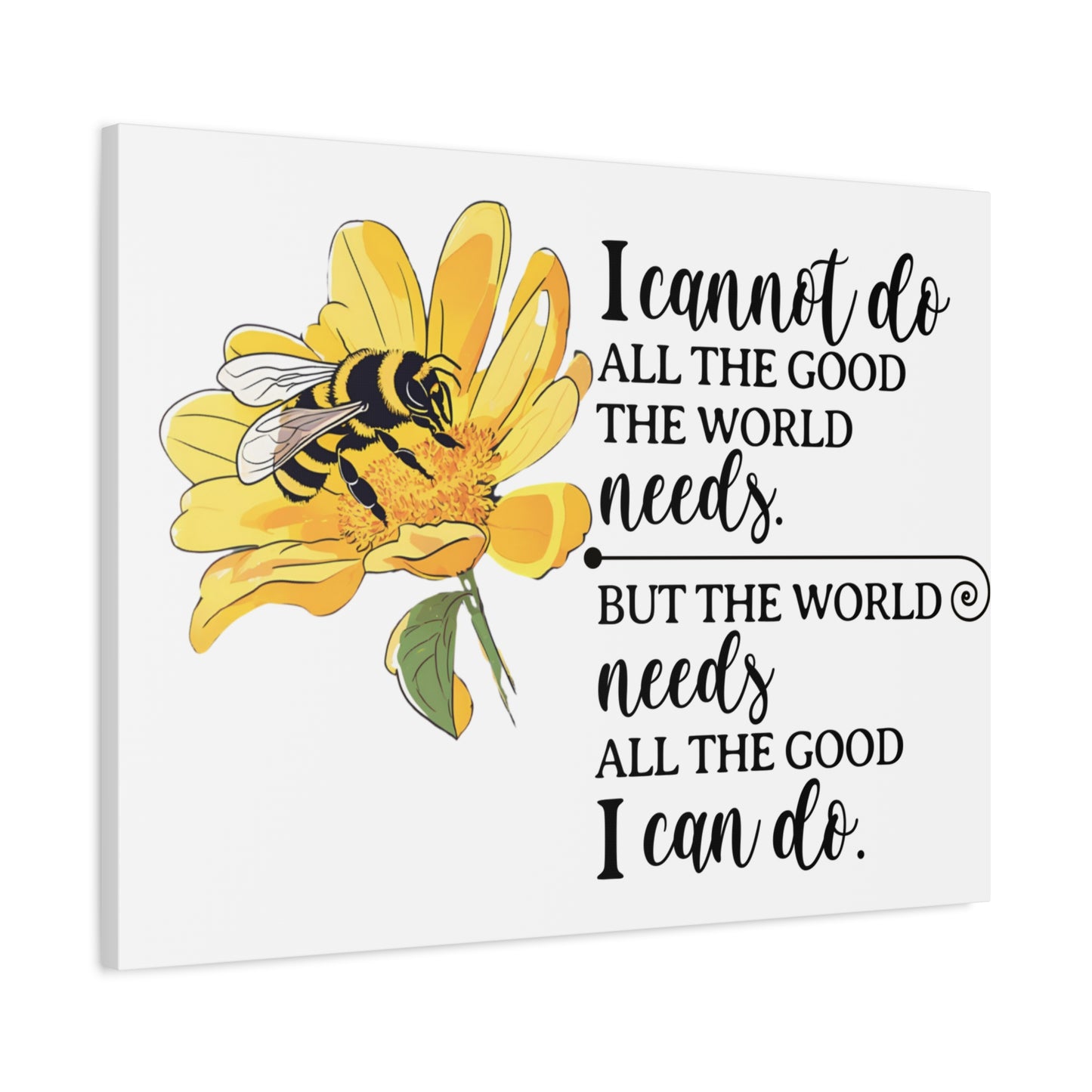 Inspirational Bee Art Canvas Print, Perfect for Home Decor, Gift for Nature Lovers, Empowering Quote Wall Art, Bee Lover Decor, [...]