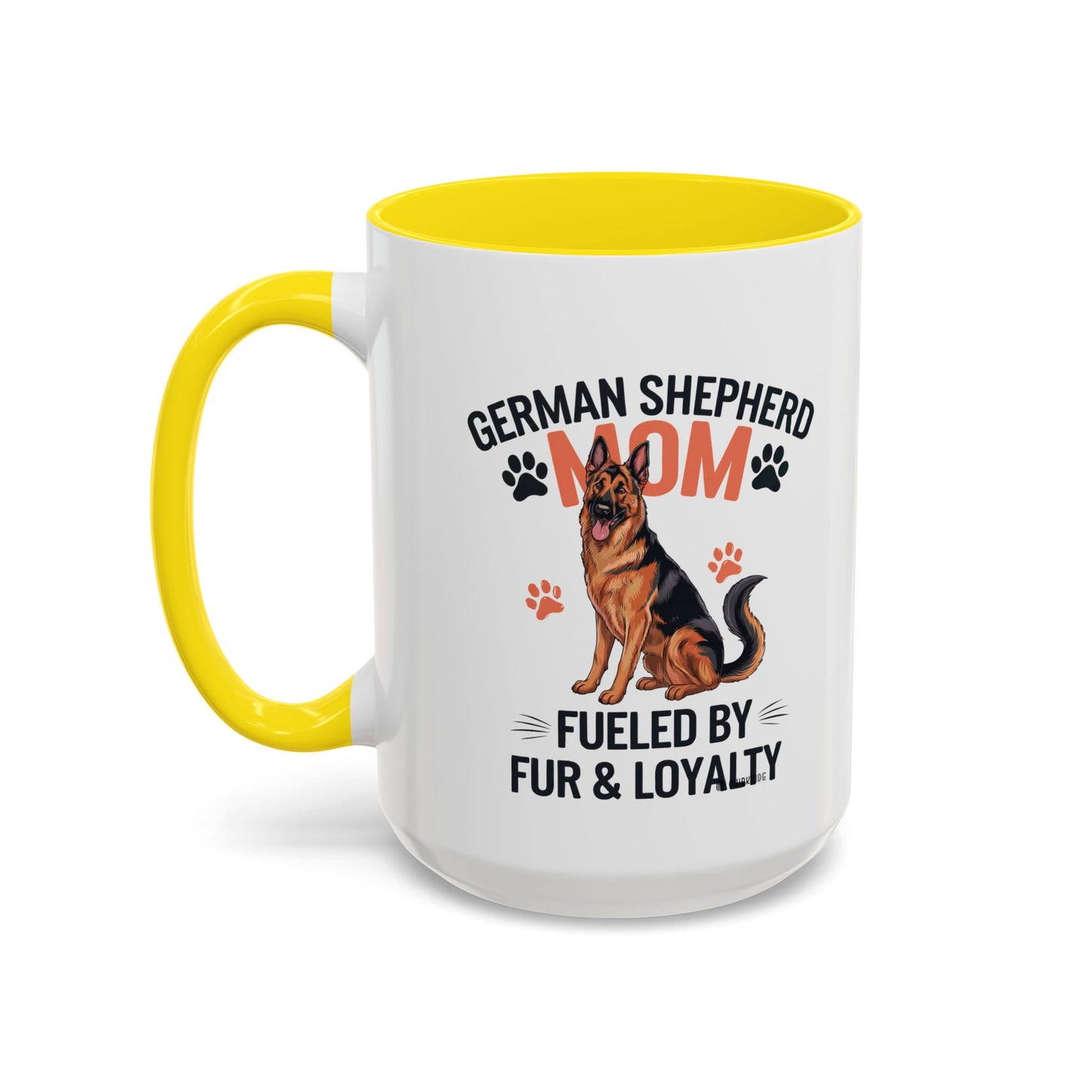 German Shepherd Mom Accent Coffee Mug: Perfect Gift for Dog Lovers, Pet Owners, Dog Enthusiasts, Animal Lovers